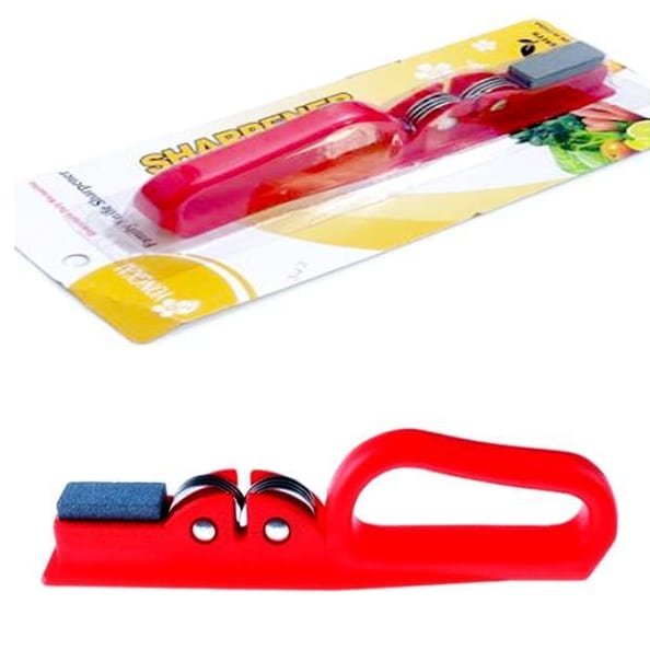 Multi-Purpose Knife & Scissor Sharpener – Durable ABS Hand Tool