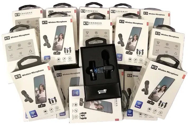 K9 Collar Wireless Microphone - Lavalier Mic for iPhone, Android & Type-C Devices -K-9 Wireless Microphone