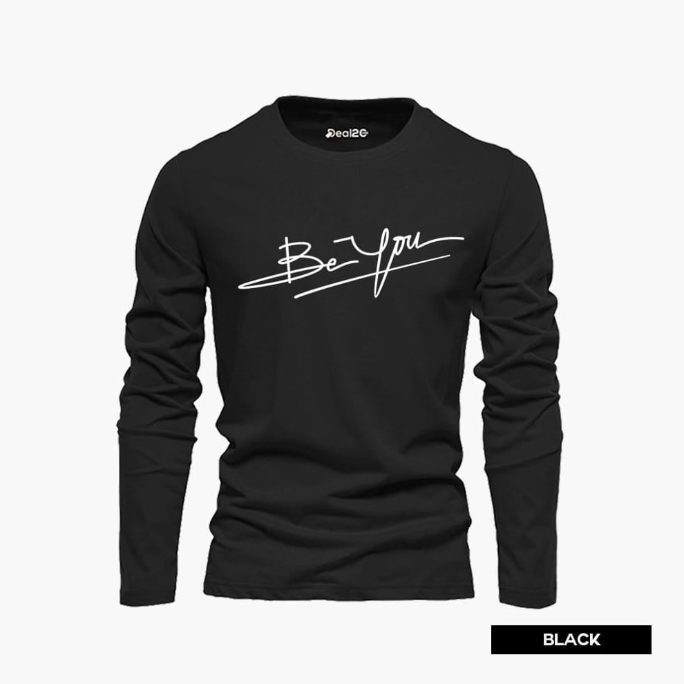 Men’s Printed Cotton Jersey T-Shirt Set – 3-Piece Multicolor Round Neck Pack