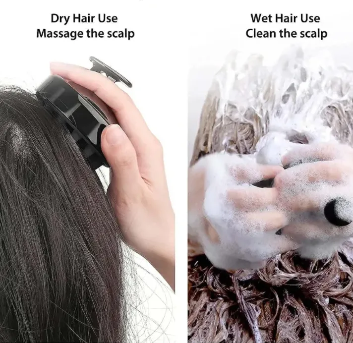 Silicone Shampoo Brush Clean The Scalp Thoroughly Scalp Massage Easy Foam Head Massage Brush Shampoo Brush Bath Comb Care Tool