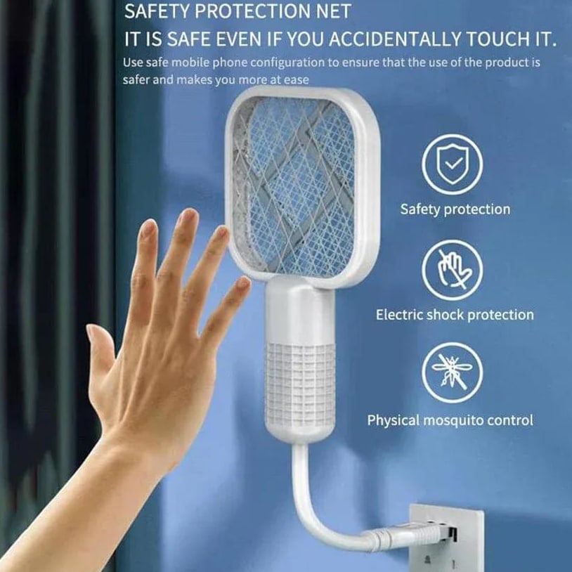 Portable Electric Mosquito Swatter – Safe, Chemical-Free & Durable Insect Killer