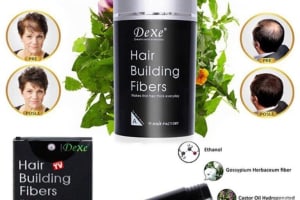 Dark Brown Hair Building Fibers for Instant Thicker Hair – Natural-Looking Hair Loss Concealer for Men & Women