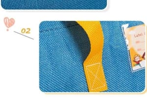 Unisex Linen Multi-Purpose Baby Diaper Bag – Spacious Blue Baby Travel & Storage Bag