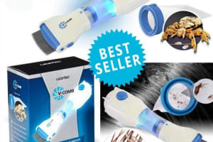 Durable Electric Anti-Lice V-Comb | 1 Pc Premium Lice Removal Tool for Kids & Adults