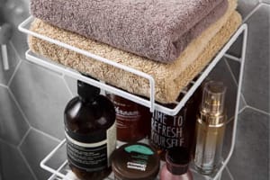 Black Stainless Steel Organizer – Durable Tool Storage Rack for Efficient Space Saving & Easy Access