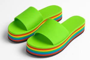Women's Green EVA Sandals - Casual Lightweight Summer Slides | Non-Slip Comfort Footwear