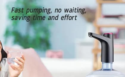 Durable ABS Plastic Water Dispenser – Easy to Clean, Low Maintenance, Black Finish