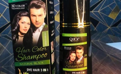Liquid Hair Color for All Hair Types – Black & Dark Brown with Long-Lasting Shine