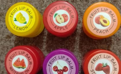 Moisturizing Flavored Lip Balm - 1 Pack | Hydrating Shades: Red, Pink, Peach & More