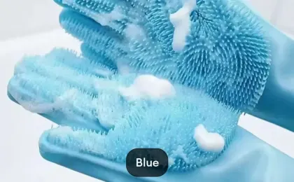 Heat-Resistant Silicone Kitchen Gloves - 2-Piece Non-Slip Oven Mitts for Cooking & Grilling