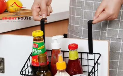 Durable Metal Storage Basket – Multi-Purpose Wire Organizer for Home, Kitchen, Bathroom & Office