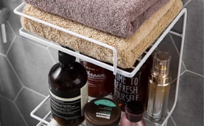 Black Stainless Steel Organizer – Durable Tool Storage Rack for Efficient Space Saving & Easy Access