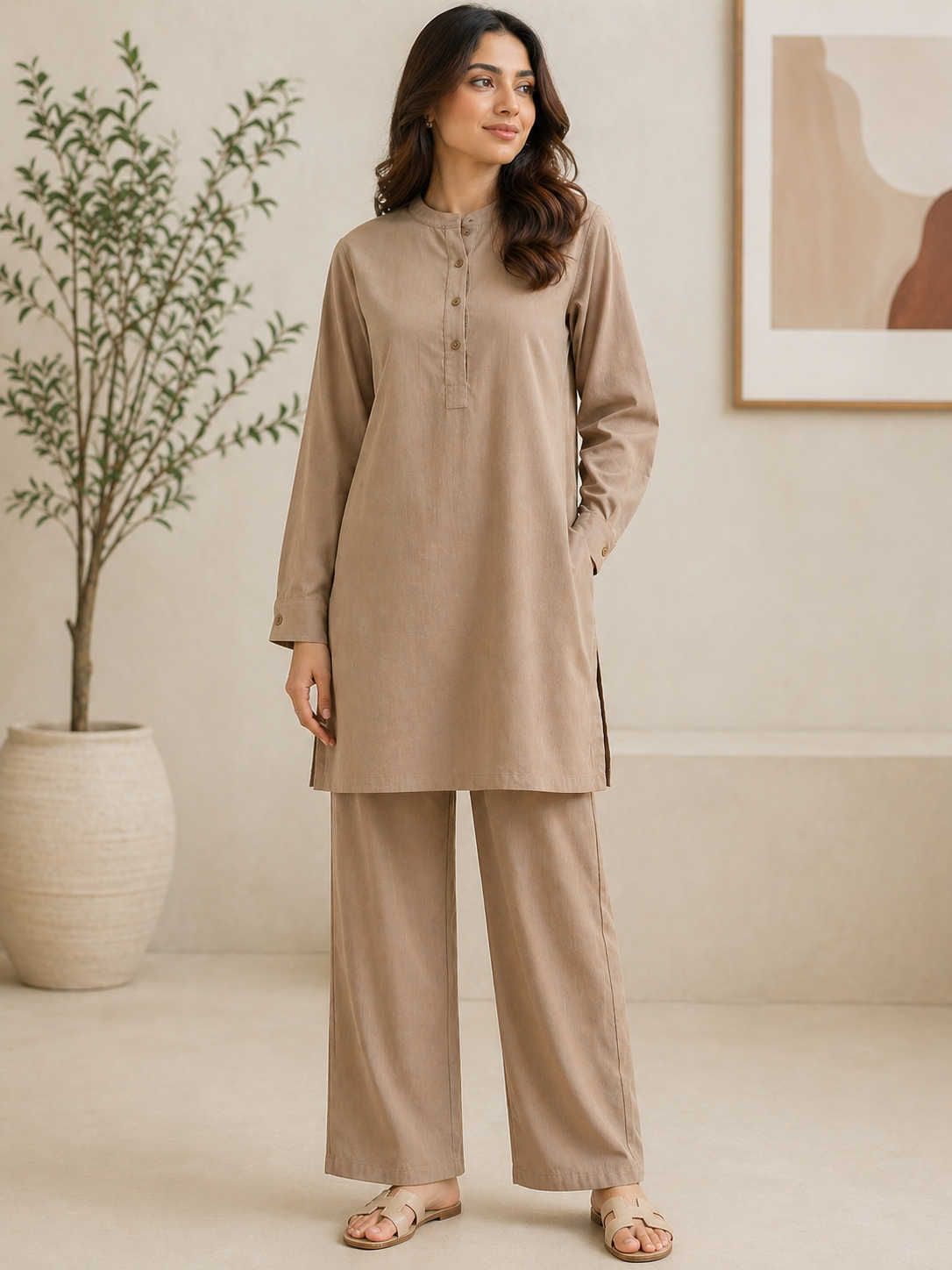 Rosewood 2 PC Stitched