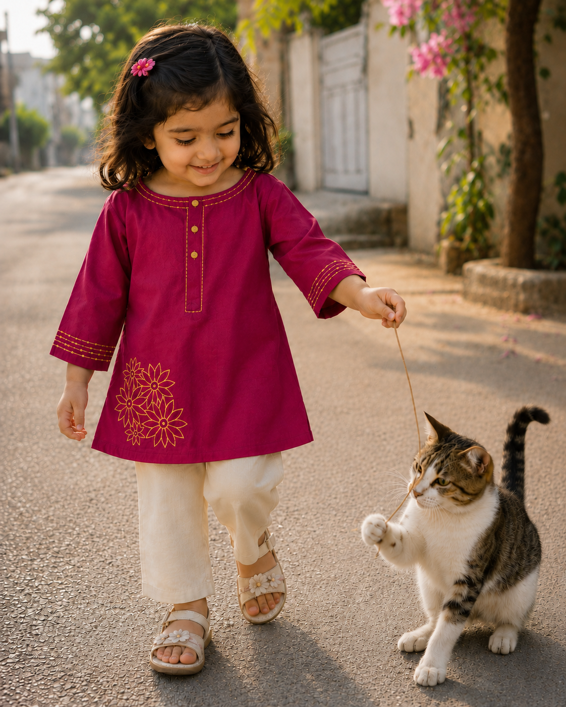 Berry Blossom 2 PC Stitched