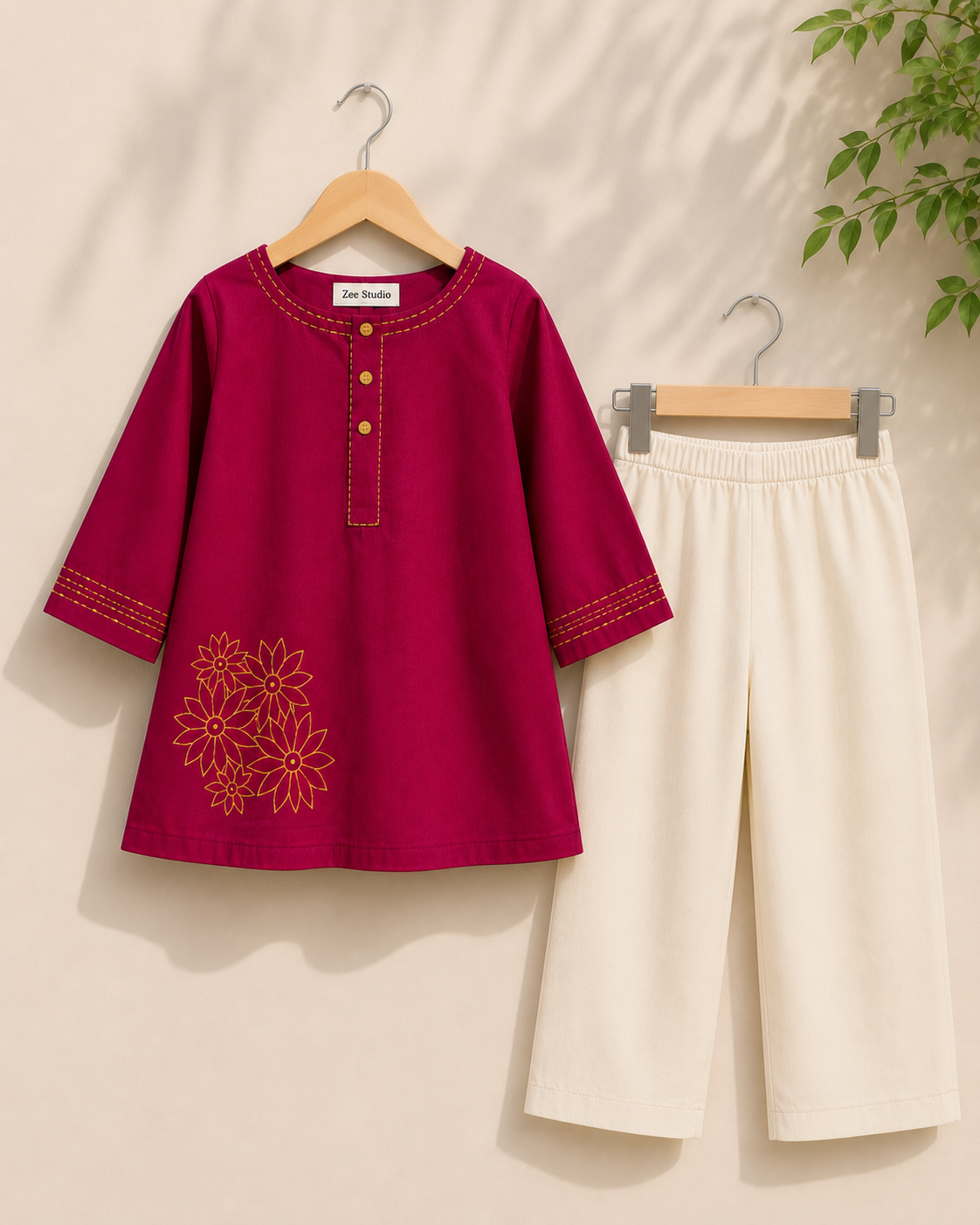 Berry Blossom 2 PC Stitched