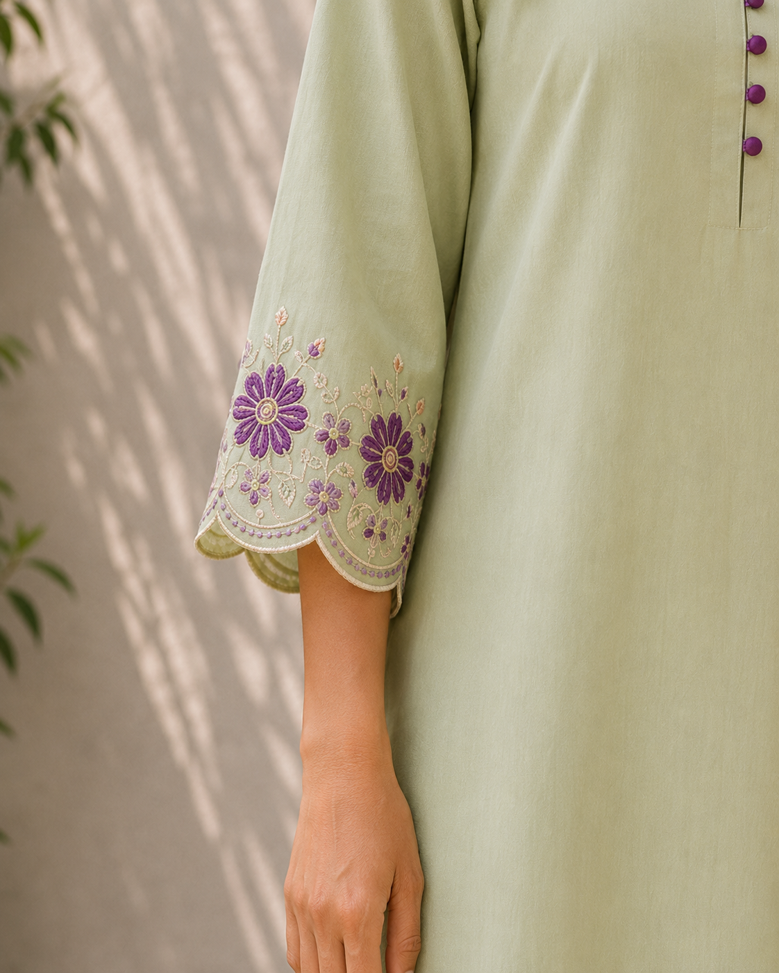 Spring Sonata 3 PC Stitched