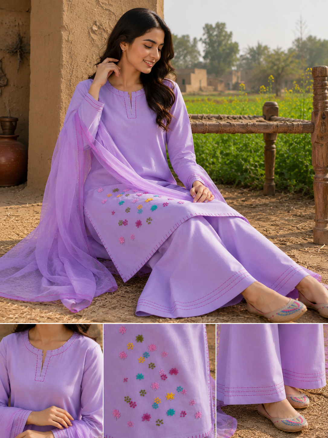 Gulbahar 3PC Stitched
