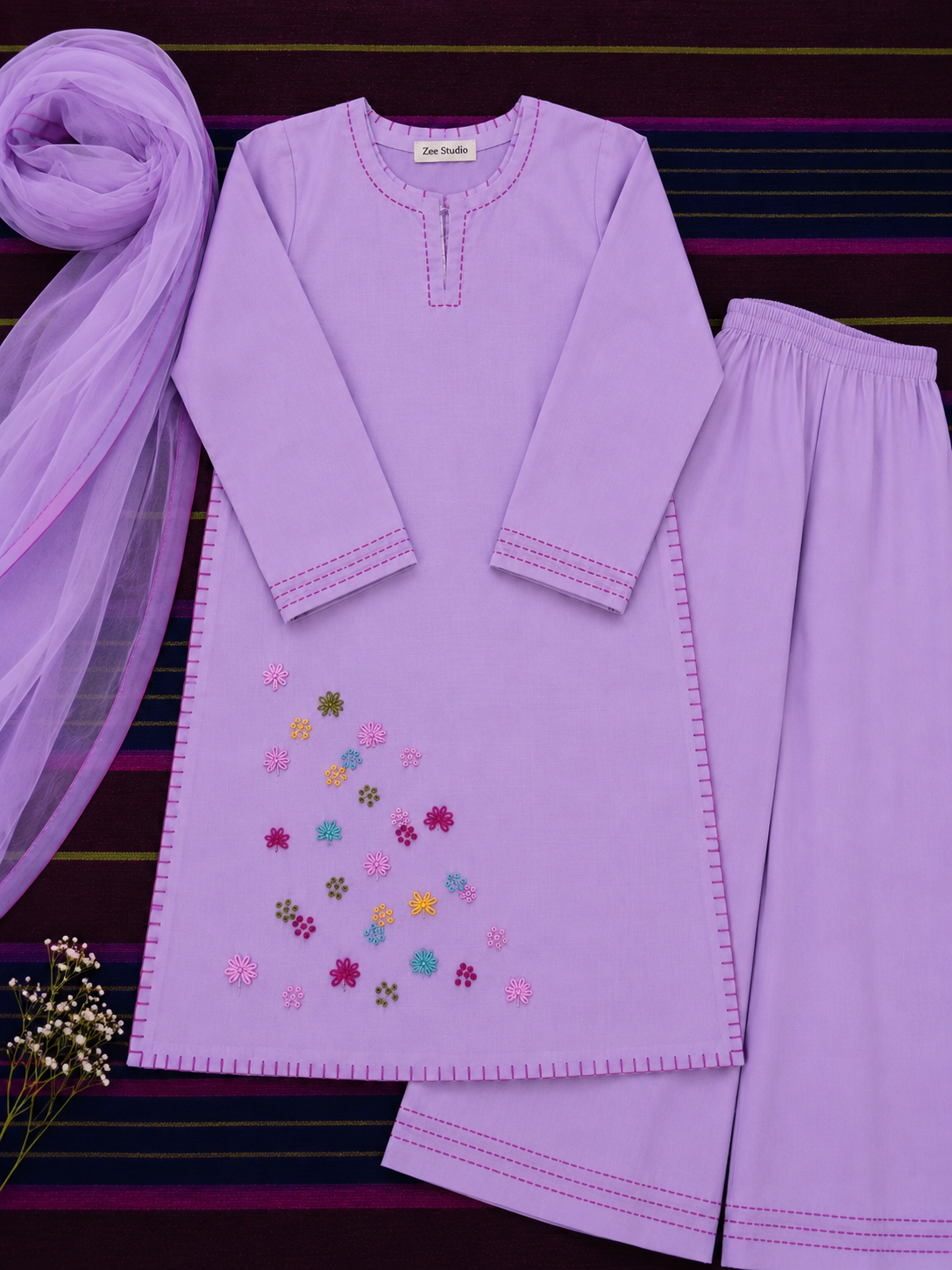 Gulbahar 3PC Stitched 