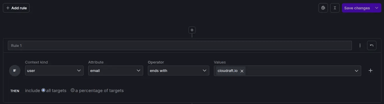 Segment creation in LaunchDarkly