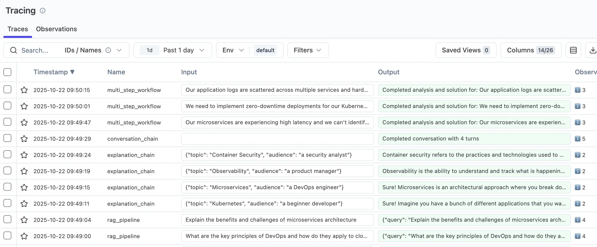 Langfuse Trace Details
