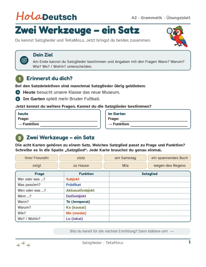 Zwei Werkzeuge – ein Satz