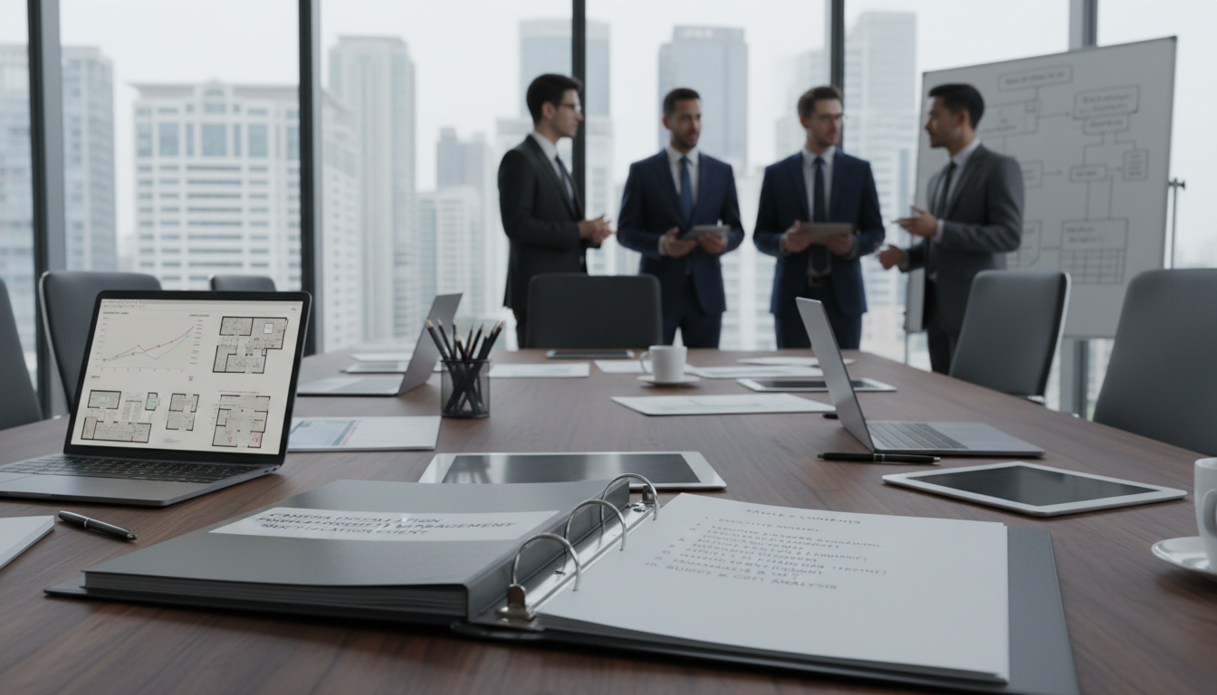 إدارة مشاريع تركيب الكاميرات لعميل متعدد الفروع - جدول المحتويات