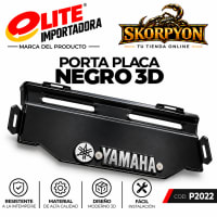 Porta Placa Yamaha 3D Negro
