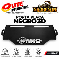 Porta Placa NKD 3D Liso completo