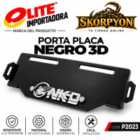 Porta Placa NKD 3D Liso completo