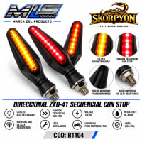 Direccional ZXD-41 Secuencial con Stop