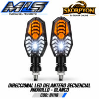 Direccional LED Delantero Secuencial Amarillo - Blanco