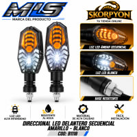 Direccional LED Delantero Secuencial Amarillo - Blanco