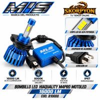 Bombillo LED Hi Quality M4 Pro MLS 16000 LM 8000K Motoled