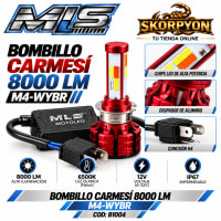 Bombillo Carmesí  8000 LM Motoled 
