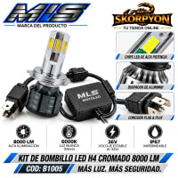 Bombillo  Cromado Motoled MOOGE-WY 8000 LM 