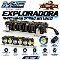 Exploradora Transformer Optimus Seis Lentes 6500K 30000LM