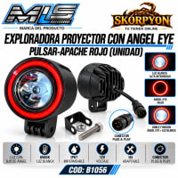 Exploradora Pulsar-Apache ROJO(UNIDAD) 6500K-3000LM