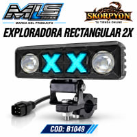Exploradora Rectangular 2X Motoled MLS 600K-2400LM