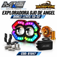 Exploradora Ojo de Angel Doble Lente SD-02 6500K-8000LM