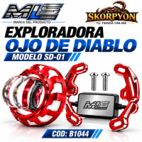 Exploradora Ojo de Diablo Rojo  6500K-2000LM