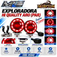 Exploradora Hi Quality Aro (PAR) ROJA 6500K-6000LM 