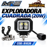 Exploradora Cuadrada 20W Motoled MLS 6000K-4000LM 
