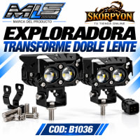Exploradora Transforme Doble Lente 6500K-4500LM
