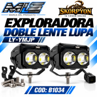 Exploradora Doble Lente Lupa LY-YMJP 6500K-8000LM