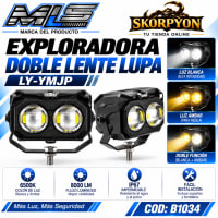 Exploradora Doble Lente Lupa LY-YMJP 6500K-8000LM