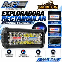 Exploradora Rectangular Grande Federal 6000K-6000LM