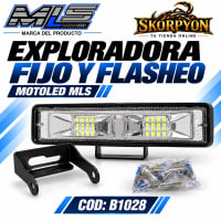 Exploradora Fijo y Flasheo Motoled MLS 6000K-1000LM 
