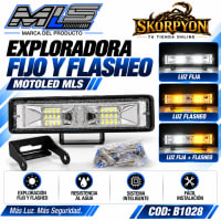 Exploradora Fijo y Flasheo Motoled MLS 6000K-1000LM 