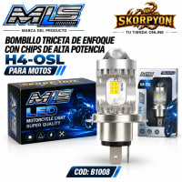 Bombillo Triceta de Enfoque con Chips de Alta Potencia H4-OSL