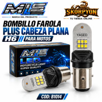  Bombillo Farola Plus Cabeza Plana H6-6000K